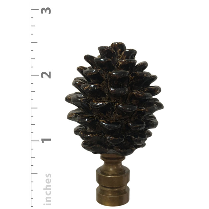 RoyalDesigns Pine Cone Lamp Finial Wayfair